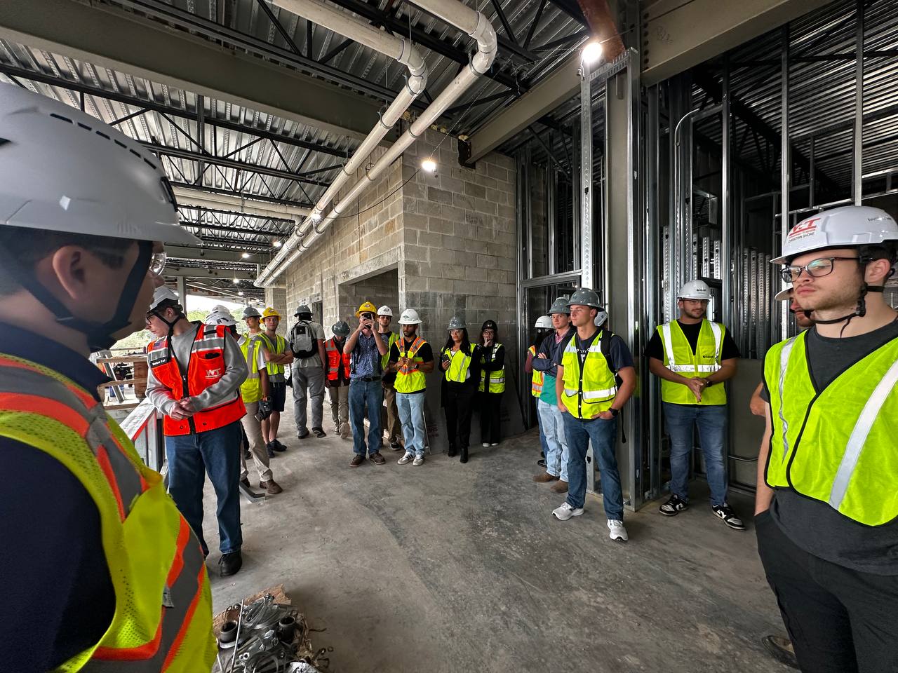 Site visit to the Student Success Center under construction