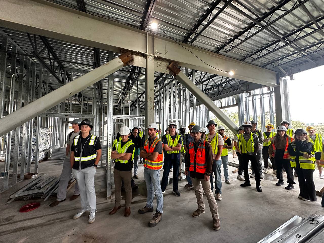 Site visit to the Student Success Center under construction
